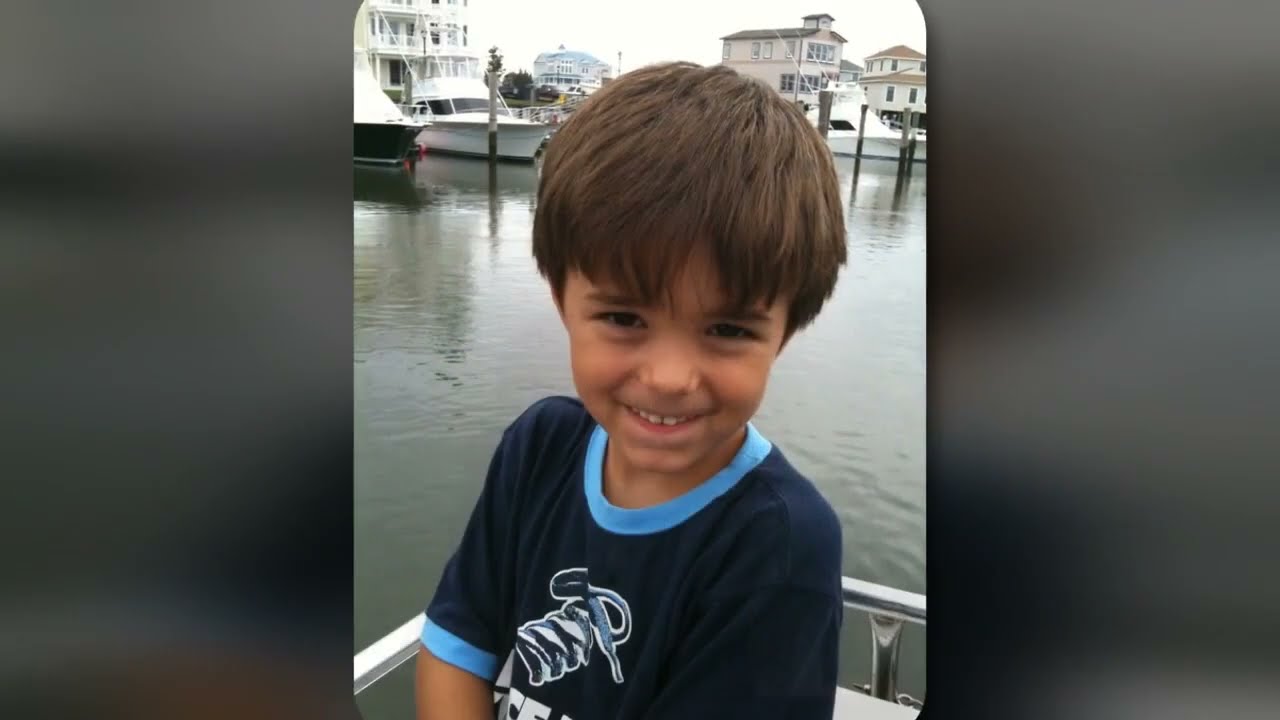 Young Joey Edwards by the water.