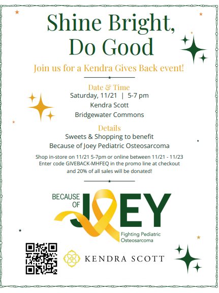 Shine Bright Do Good flyer